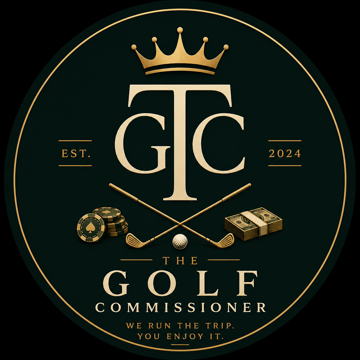 The Golf Commissioner crest